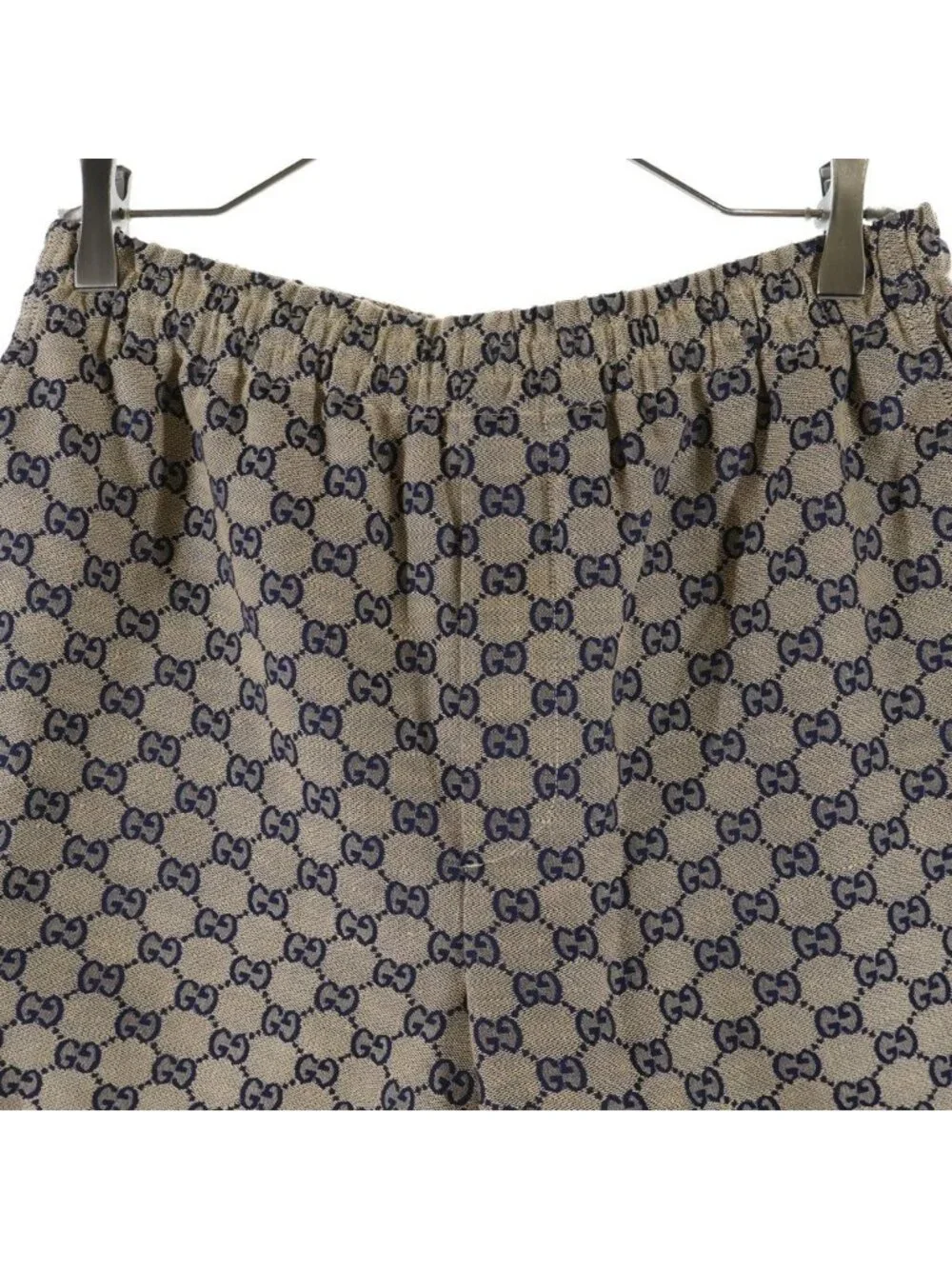 Gucci GG Linen Blend Canvas Shorts Brown